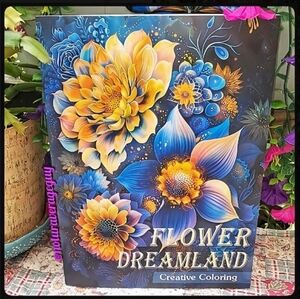 🌹 🆕 🌹🏵️🪻🪷  Flower Dreamland Adult Creative Coloring Book